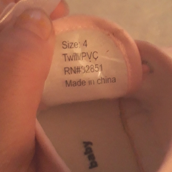 Pink baby sneakers with moon and star beaded accents and fun laces - Picture 9 of 10